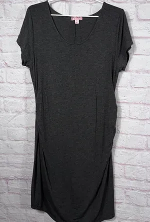 Feathers Maternity XL Dark Gray Dress thumbnail 1