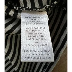 Toad&Co Paseo Ponte Knit Striped Pencil Skirt‎ Pull-On Stretch Zip Pocket Large thumbnail 4