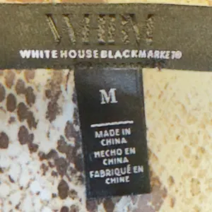1397 |‎ White House Black Market Snake Print Cocktail Slip Dress Brown Womens M thumbnail 7