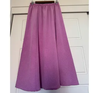 Y2K Vintage Reversible sz M Womens Polkadot Floral High Waist ALine Maxi Skirt thumbnail 6