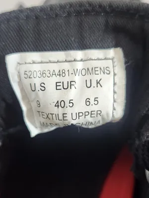 Levi’s Womens Black Canvas Lace-Up Sneakers Size 9 thumbnail 7