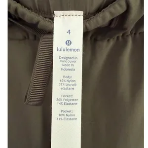 Lululemon On the Fly 7/8 Pant Dark Olive Green Luxtreme Drawstring Trousers Sz 4 thumbnail 8