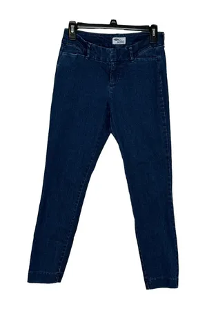 Old Navy Women Jeans The Diva‎ Cropped Faux Rear Pocket Straight Leg Mid-Rise 28 thumbnail 1