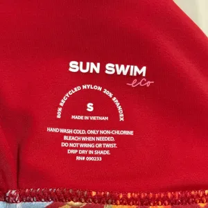 Pacsun Red Floral Addison Ring Bikini Matching Swimsuit Set Bandeau Resort S/M thumbnail 4
