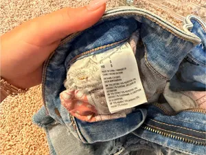 American Eagle Outfitters Light Blue Distressed Boyfriend Jeans thumbnail 3