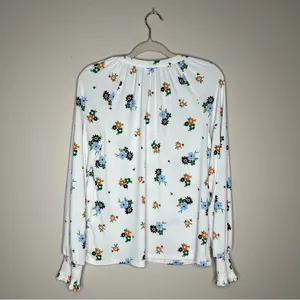 Charter Club Womens Size M‎ Floral Print Long Sleeve Stretch Liquid Knit thumbnail 2