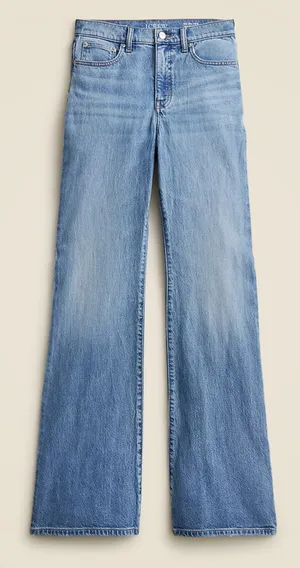 J. Crew '96 High Rise Flare Jeans Denim Blue Wash 30 / 10 thumbnail 1