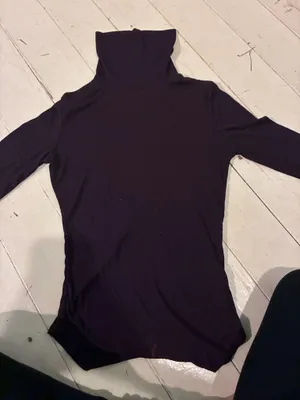 Talula Dark Purple/Eggplant Turtleneck Top thumbnail 1