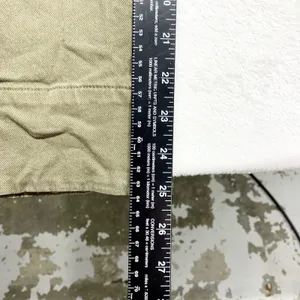 LOFT High Waist Wide Leg Pants Womens Size 0 25 Olive Green Utility Twill Cotton thumbnail 2
