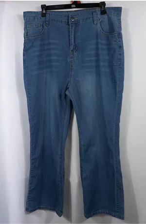 Size L Light Wash High Rise Bootcut Stretch Jeans thumbnail 1