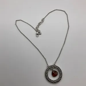 Brighton Crystal Ball Topaz‎ Brown Filigree Circle Pendant thumbnail 5