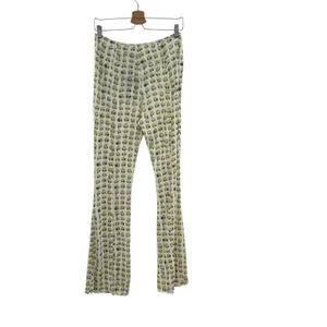 Meshki Nora Mesh Straight Leg‎ Pant Sheer Alien Print Cream Green Size XL thumbnail 8