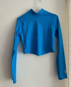 Nike Blue Long Sleeve Dri-Fit Top thumbnail 1