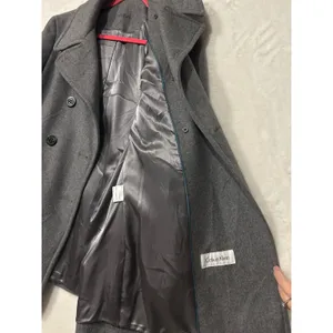 Calvin Klein Womens Grey Wool Blend Double‎ Breasted Peacoat Jacket Size 8 thumbnail 5