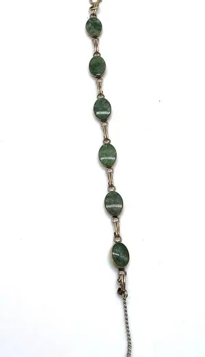 Vintage 12K GF Jade Bracelet Green thumbnail 3