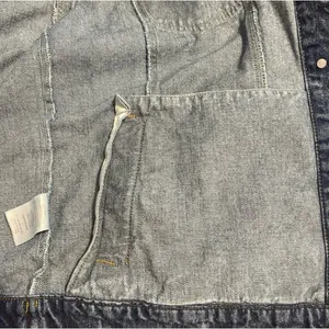 Gianni Bini GB Oversized Distressed Jean Jacket Size L thumbnail 7