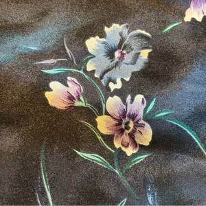 VINTAGE 90s Y2K Women’s Mini Sleeveless‎ Navy Floral Dress Size 11/12 thumbnail 10
