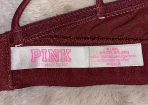 Victoria Secret Rose Pink and Gold Bralette Medium thumbnail 3