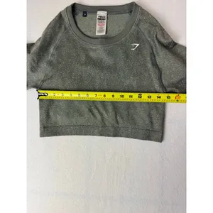 Gymshark Vital Seamless Crop Top XL Green thumbnail 6