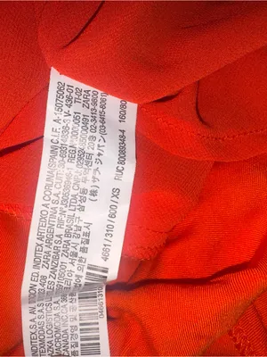 Zara Orange Mini Satin Slip Dress Sz XS thumbnail 6