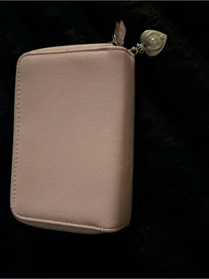 Juicy Couture White Wallet with Pink Crest Embroidery thumbnail 3