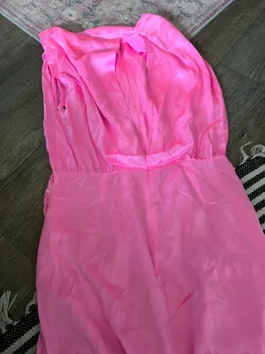 Amanda Uprichard Marlowe Mini Dress in Shocking Hot Pink Satin Silk L‎ thumbnail 13