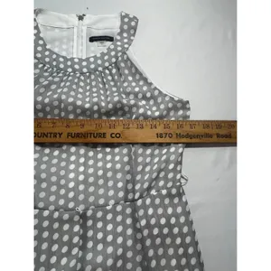 Tommy Hilfiger‎ Polka Dot Halter Maxi Dress Womens 4 Gray White Flowy thumbnail 8