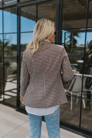 Entro Houndstooth Blazer thumbnail 3