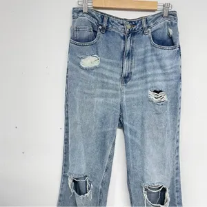 Pacsun Distressed Light Wash 90s Boyfriend Jeans Womens 29 Blue Denim Baggy thumbnail 4