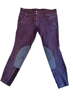 Ariat Women’s Heritage Riding Breeches Maroon Size 26 thumbnail 1