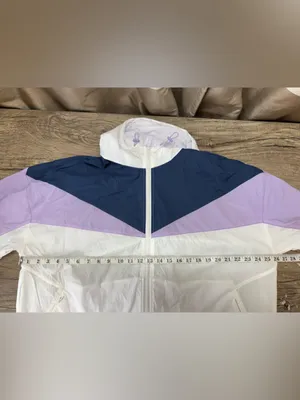 Johnny Was Calme Elements White Lavender Blue‎ Windbreaker Women’s Size xl NWT thumbnail 5