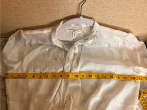 Avec Les Filles White Tie-Neck Long Sleeve Mini Dress thumbnail 8