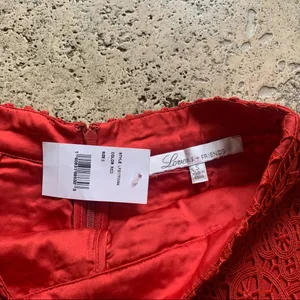 Lovers + Friends Red Lace High Waist Shorts S NWT Eyelet Scallop thumbnail 7