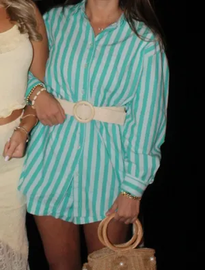 Target Blue Strip Shorts Set thumbnail 2