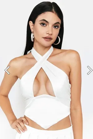 TIC TOC Keep Them Guessing Halter Top thumbnail 1