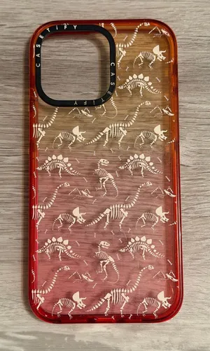 Casetify Dinosaur Fossils/skeleton Ombré iPhone 15 pro max impact case thumbnail 1