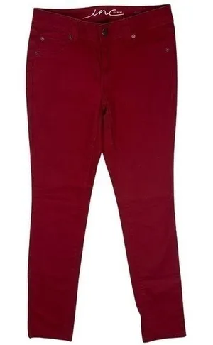 INC‎ Stretch Red Denim Skinny Leg Jean thumbnail 1