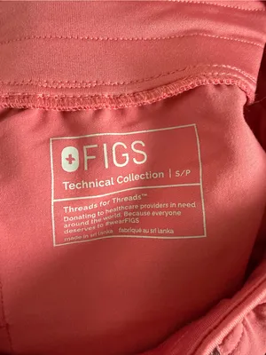 FIGS Coral Pink Technical Top thumbnail 3
