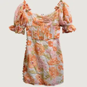 Sabo Skirt Genevive Corset Floral Mini Dress Size Small Offshoulder Ruffle Coquete thumbnail 2