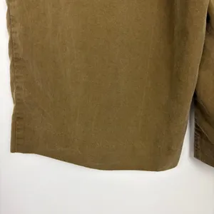 Banana Republic High-Rise Wide-Leg Pleated Ankle Pant Lyocell Olive Brown 12 thumbnail 7