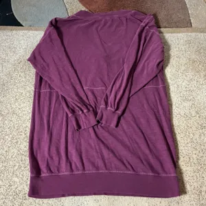 Natural Life Womens Plum Purple‎ Slub Cotton V-Neck Pockets Tunic Top Medium thumbnail 6