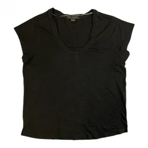 NWT Sanctuary Women's Amber Scoop Neck Tee XT3137K6 M Black thumbnail 1