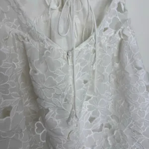 For Love & Lemons White Floral Lace Mini Dress Strappy Size Small New thumbnail 4