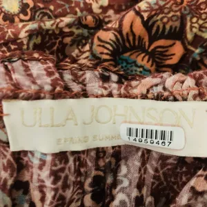 Ulla Johnson Juniper ruched floral 2022 mini dress in orange brown. Size 4 thumbnail 10