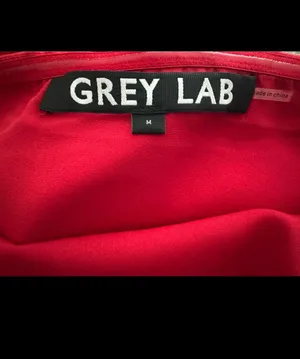 Grey Lab Red Mink Dress with Neck Scarf- Anthropologie thumbnail 6