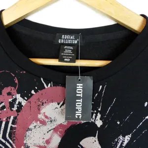 Social Collision Punk Star Sweatshirt Womens M Black Graphic Hot Topic Mall Goth thumbnail 4