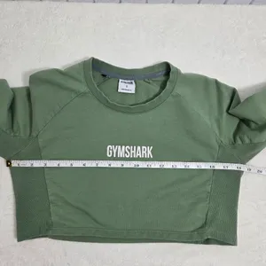 Gymshark Training Cropped Sweater - Green Size S‎ thumbnail 4