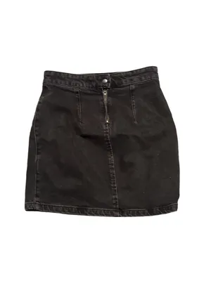 Free People Black Mini Skirt Size 2 thumbnail 4