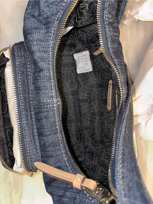 NWT True Religion Denim Embroidered Horseshoe Shoulder Bag Hobo Y2K Streetwear thumbnail 11