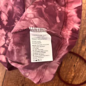 American Eagle Women's Plum & Pink Tie Dye Cropped Cami Top Elastic Strap Small thumbnail 5